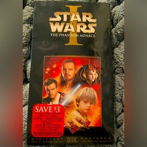 Star Wars: The Phantom Menace on VHS, NWOT, still sealed